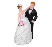 UTHCLO Figurine de Mariage Résine pour Gâteau et Décoration de Salle Couple Mariée et Marié Ornement Polyvalent pour Anniversaire et Voiture Résistante et Facile à Installer