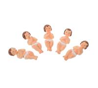 UTHCLO Figurines Miniatures de en Résine 5 Pièces Décoration Religieuse Complexe pour Églises et Chapelles pour Noël