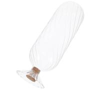 UTHCLO Flacon en Verre Transparent Inversé avec Bouchon en Liège, Bocal D’échantillons Rond Étanche, Petit Porte-allumettes Polyvalent pour Décoration Intérieure, Laboratoire et