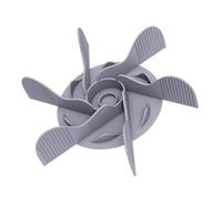 UTHCLO Gamelle Anti-glouton pour Chien et Chat, Insert Spirale en Silicone Antidérapant, Bol Slow Food Gris, Mangeoire Lente Ventouses, Distributeur de Croquettes pour Alimentation