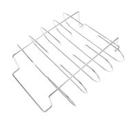 UTHCLO Grill Rack pour Friteuse Air et Barbecue Support Vertical Antiadhésif pour Cuisses de Poulet Steaks et Brochettes Accessoire Polyvalent pour Barbecues Extérieurs et Camping