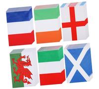 UTHCLO Guirlande de Fanions Internationaux avec Drapeaux de Pays Angleterre France Irlande Italie Écosse Pays de pour Décoration Festive et Éducative Polyvalente