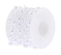 UTHCLO Guirlande de Perles Artificielles Blanc Chaîne de Perles Légère et Lisse pour DIY Bijoux Décoration Mariage Accessoires Cheveux et Fêtes