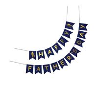 UTHCLO Guirlande Décorative en Papier pour Fête des Pères Bannières Suspendues Colorées Accessoires Photo pour Décoration Intérieure Ensemble Réutilisable pour Ambiance Festive