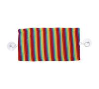 UTHCLO Hamac pour Reptiles avec Ventouses Hamac Suspendu Respirant et Résistant pour Lézards Balançoire pour Petits Animaux Installation Facile Couleur Arc-Ciel