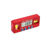 UTHCLO Inclinomètre Numérique Mini 100mm avec Écran Lcd, Mesureur D'angle D'inclinaison en Plastique et Métal, Fonctionne avec 1 Pile Aaa, pour Automobile et Télécommunications