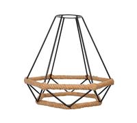 UTHCLO Industrial Iron Pendant Lamp Shade Handwoven Rope Metal Lampshade Nordic Hanging Light Fixture For Corridor Dining Bedroom