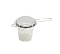 UTHCLO Infuseur à Thé et Longues Poignées Pliables en Acier Inoxydable Maille Extra Fine Filtre à Thé Argenté pour Infuser Feuilles en Vrac Chez Soi
