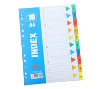 UTHCLO Intercalaires Classeur Numérotés Pages Index pour Organisation Bureau Onglets Colorés Pratiques Séparateurs de Documents pour Rapports et Recherches