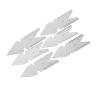 UTHCLO Jeu de 3 Jauges de Centrage de Filetage en Acier Inoxydable, Calibres Industriels 55° et 60°, Mesure Précise Métrique et Impériale, Outil Compact pour Contrôle de Filetage