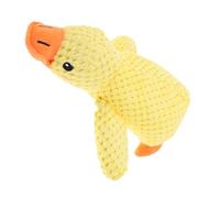 UTHCLO Jouet Interactif Canard Qui Couine pour Chien Mignon Jouet à Mâcher Peluche Jaune pour Câliner Et Jouer