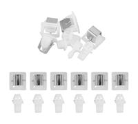 UTHCLO Kit de 10 Verrous de Porte Compatibles pour Sèche-linge, Loquet de Porte D'armoire en Plastique et Acier Inoxydable, Accessoires Robustes pour Électroménagers