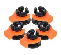 UTHCLO Kit de Fixation 10 Pièces pour Imprimante 3d - Clips Plastiques Bleu et Blanc Agrafes Orange 4 Mm - Accessoires Bowden Tube pour Extrudeuse et Tête D’impression, Pince Tube