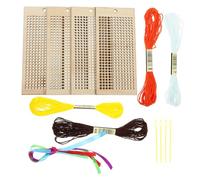 UTHCLO Kit de Marque-pages en Bois Soi-même Broderie au Point de Croix, Léger et Robuste, pour Étudiants et Présents Personnalisés