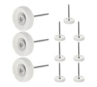 UTHCLO Kit de Polissage 10 Pièces Brosses T en Feutre 3x25 Mm pour Outil Rotatif, Roue à Polir Multifonction Adaptée Bijouterie et Métal, Disque de Polissage pour Finitions Précises