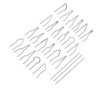 UTHCLO Kit de Pyrogravure 26 Pièces Pointes Haute Impédance 1 MM Diamètre Métal Embouts pour Stylo Pyrograveur Accessoires Création Bois Métal Longueur 70 MM pour Loisirs Créatifs