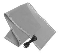 UTHCLO Kit de Remplacement Tissu Respirant Blanc Gris pour Chaise Longue d'Extérieur Sangles Renforcées Toile Résistante à l'usure pour Jardin Plage et Camping