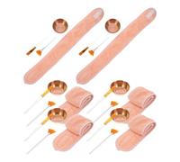 UTHCLO Kit de Soins Visage Complet Bol en Acier Inoxydable et Bandeau en Nylon, Outils Multifonctions pour Esthéticiennes pour Salons de et Soins Quotidiens