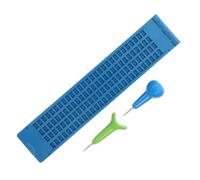 UTHCLO Kit Écriture Braille Avec Stylet Tableau Apprentissage Pour Malvoyants Outil Éducatif Plastique Pour Jeux Et Initiation Au Braille Couleur Bleue