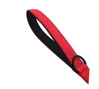 UTHCLO Laisse pour Chien Double Poignée Réfléchissante Nylon Robuste pour Dressage et Promenade Sécurisée de Chiens Moyens et Grands Rouge