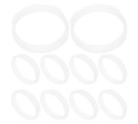 UTHCLO Lot de 10 Anneaux de Tunnel pour Hamster, Connecteurs Tubulaires Blancs, Accessoires pour Cage à Hamster DIY, Cercles de Tubes Modulables, Solution Ludique pour Habitat de Petits