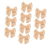 UTHCLO Lot de 10 Boutons Métalliques à Coudre de Nœud Doré Taille Grosse Accessoires de Vêtements Soi-Même pour Chemises Manteaux et Costumes Décoration Vintage et Élégante