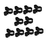 UTHCLO Lot de 10 Clips de Sécurité à Double Trou pour Bougies, Porte-Bouteille en Métal Compatible Bouteilles de Vin et Bière, Accessoires pour Fête et Service de Bouteilles