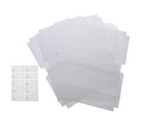 UTHCLO Lot de 10 Couvertures de Livres Transparentes Autocollantes en Plastique, Étanches et Antidérapantes, Protection pour Manuels Scolaires des Étudiants