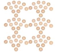 UTHCLO Lot de 100 Boutons Ronds à Coudre en Bois Naturel 20 Mm Faits Main, Boutons Artisanaux Décoratifs pour Vêtements, Chapeaux et Projets de Crochet, Accessoires Couture Robustes