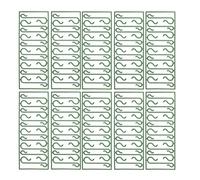 UTHCLO Lot de 100 Crochets en PVC Vert pour Décoration de Sapin de Noël, Crochets Suspendus de S, Accessoires Portables et Peu Encombrants pour Ornements de Noël