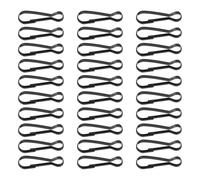 UTHCLO Lot de 100 Crochets Métalliques Noirs Rapides et Robustes Verrouillage, Mousquetons Multifonctions pour Porte-clés et Bouteilles, pour Randonnée et Cyclisme
