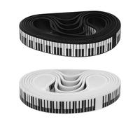 UTHCLO Lot de 12 Bracelets Silicone Notes de Piano Forme Clavier Confortables et Résistants pour Musiciens et Étudiants Lors de Concerts ou Événements Musicaux