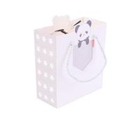 UTHCLO Lot de 12 Paquet Présents en Papier à Motif Panda Petite Taille 15X14X7 CM Poignées Torsadées Fond Carré Stable Paquet Fourre-Tout Colorés pour Anniversaire Fête et Emballage