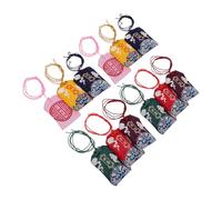 UTHCLO Lot de 12 Sachets D’amulette Suspendus Feng Shui 5,3 X 7,9 Cm, Assortiment de Couleurs pour Bénédiction, Chance, Richesse, Amour et Santé, Décoration Intérieure et