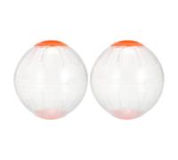 UTHCLO Lot de 2 Boules d'exercice pour Hamster 15 CM Balle de Course Transparente sans Cadre Silencieux pour Petits Animaux Stimulation Physique Intérieure et Extérieure Surface