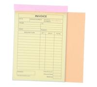 UTHCLO Lot de 2 carnets de reçus pour petites entreprises avec tableau d'écriture portable en carbone pour des dossiers financiers efficaces et une utilisation multiindustrielle