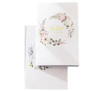 UTHCLO Lot de 2 Carnets de Vœux de Mariage pour Lui, Livre de Vœux Papier Léger, Format Compact, Fournitures pour Fête de Mariage, Banquet et Enterrement de Vie de Jeune Fille