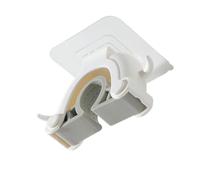 UTHCLO Lot de 2 Crochets Adhésifs Muraux pour Balai et Serpillière, Design Créatif en Plastique Blanc, Fixation Solide sans Perçage, la Cuisine Salle de Bain Rangement Pratique