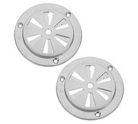 UTHCLO Lot De 2 Grilles D’aération En Acier Inoxydable Argenté Pour Four, Accessoire De Ventilation Solide Trou Circulaire, Pour Four De Séchage Et Boîte Thermostat, Résistance à La Corrosion