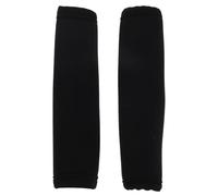 UTHCLO Lot de 2 Housses de Poignée de Poussette Noires en Tissu Doux Fermeture Auto-agrippante, Manchons de Protection Antidérapants Taille Unique pour Poussette Canne, Accessoire Bébé