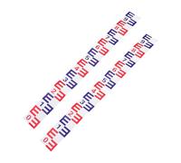 UTHCLO Lot de 2 Jauges de Niveau d'eau Autocollantes 10X100 CM en Film d'Aluminium Réfléchissant Rouge et Bleu Étanche Anti-Corrosion pour Réservoir Piscine et Aquarium