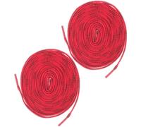 UTHCLO Lot de 2 Paires de Lacets de Hockey en Polyester Rouge, Compacts et Faciles à Lacer, pour Patins de Hockey sur Glace, Patinage