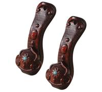 UTHCLO Lot de 2 Pendentifs Porte-Clés Ruyi en Bois de Santal Breloques Décoratives Rétro Accessoires DIY Compacts pour Création de Porte-Clés et Paquet Style Chinois Vintage