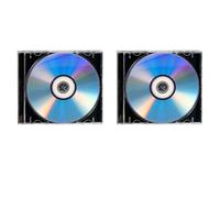 UTHCLO Lot de 2 Sets de CD-r Vierges Enregistrables 700 Mo 80 Min, Disques CD D'enregistrement Audio Polyvalents avec Boîtier Cristal, Compatibles pour Musique, Données et Sauvegarde