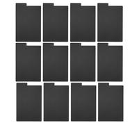 UTHCLO Lot de 20 Séparateurs de Vinyles Noirs en Plastique PP 184x286x0,3 Mm, Intercalaires Rigides pour Rangement et Classification D’Albums Vinyles sur Étagères, Organisateurs