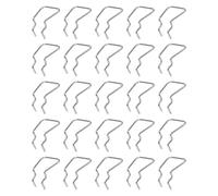 UTHCLO Lot de 25 Crochets Simples en Acier Inoxydable pour Panneau Perforé Support Outils Mural Fixation Stable pour Garage Atelier Cuisine Crochets à Cheville Solide et Antirouille