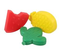 UTHCLO Lot de 3 Blocs Réfrigérants Porte-bloc de Glace Motifs Fruits en Plastique Réutilisable pour Glacière et Conservation Alimentaire, Pique-niques et Camping