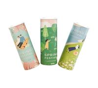 UTHCLO Lot de 3 Boîtes Ronde de Mouchoirs en Papier pour Voiture, Grande Capacité, Structure Compacte, Respectueux la Peau, pour Voiture et Restaurant