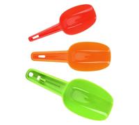UTHCLO Lot de 3 Pelles à Glace et Alimentaire en Plastique Coloré Pelle à Farine à Riz et Céréales Ustensiles Polyvalents Cuisine Buffet et Fêtes Maniables et Pratiques