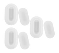 UTHCLO Lot de 3 Supports Muraux Magnétiques pour Télécommande Tv et Climatiseur en Silicone Blanc Autocollant, Support Déporté Compact Facile à Installer, Rangement Pratique pour
